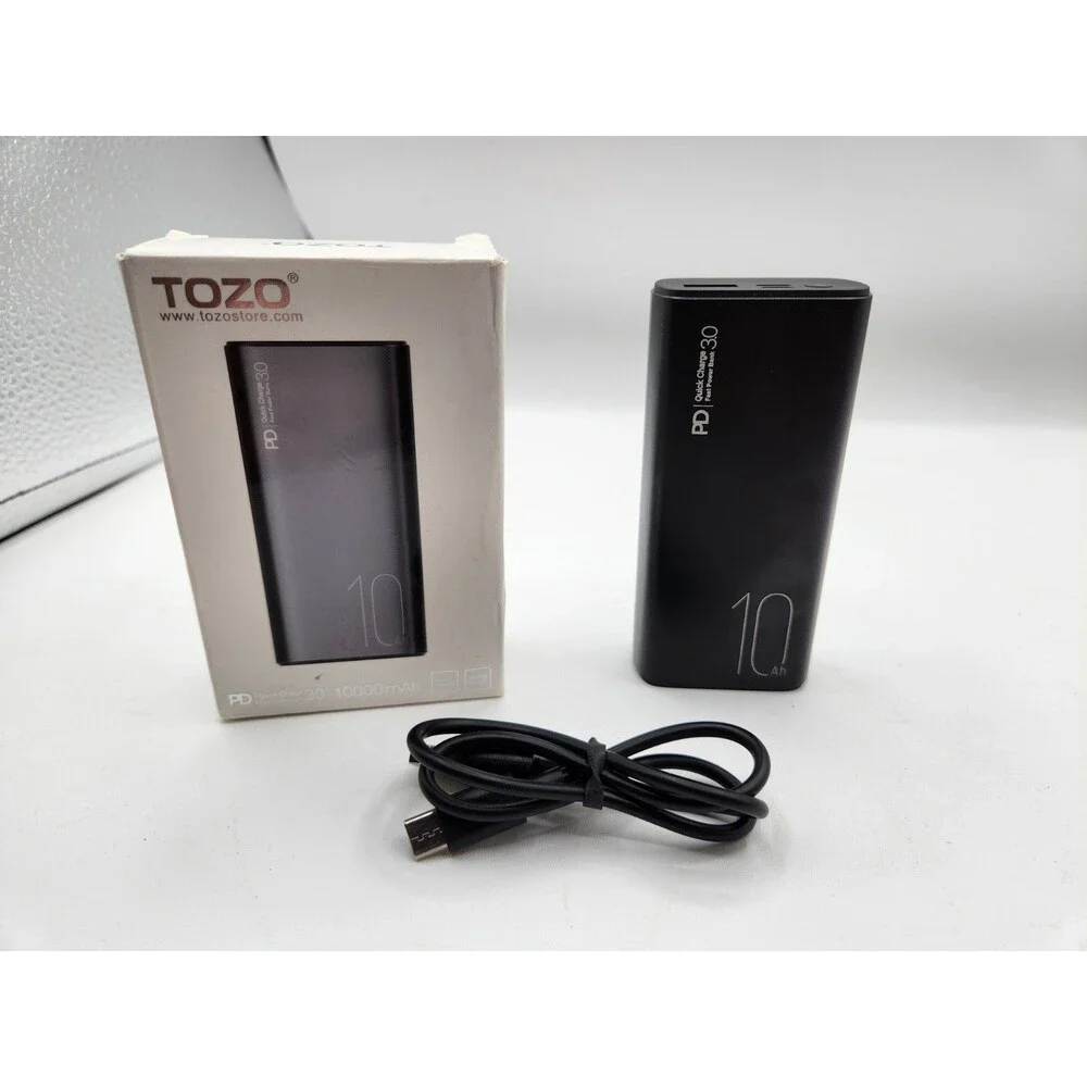 TOZO PB3 P10000mAh Power Bank Fast Charging Portable External Battery Backup